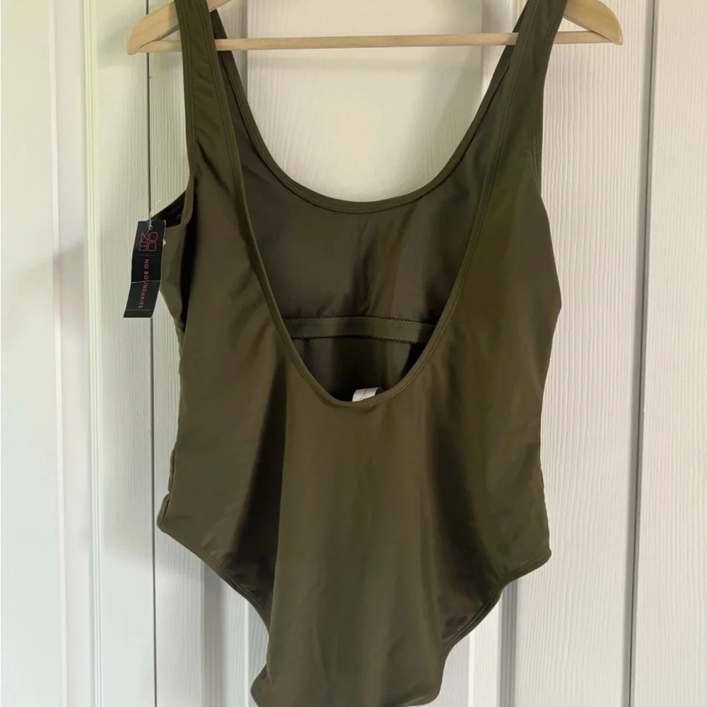 Olive Green BAE SQUAD Women's Swimsuit - X-Large  (15/17) - Picture 3 of 4